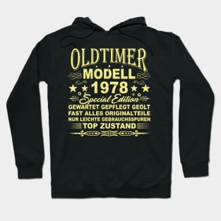 OLDTIMER MODELL BAUJAHR 1978 Hoodie